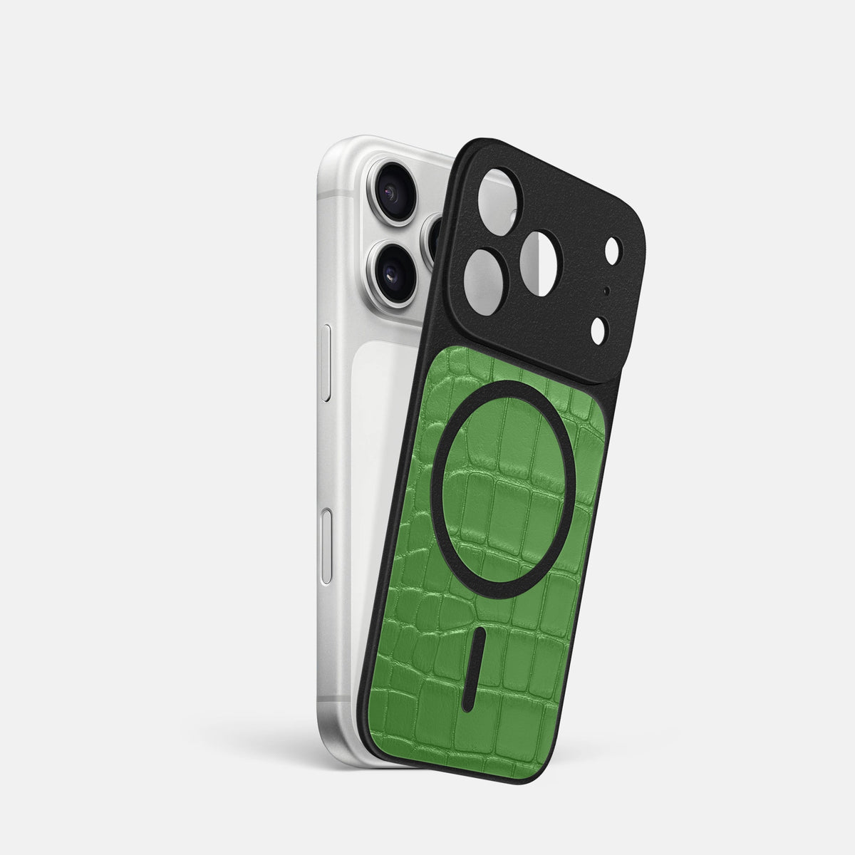 MagSafe Mask For iPhone 18 Pro In Alligator -1 | Apple-Green