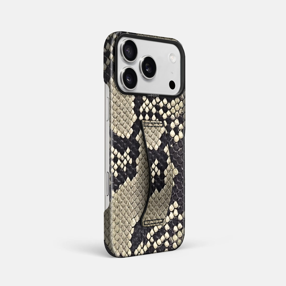Finger Case For iPhone 18 Pro Max In Deluxe Python -2 | Savannah-Black
