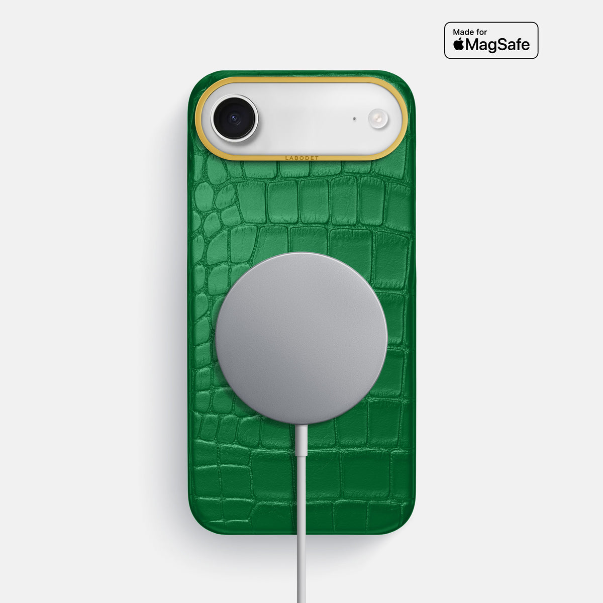 Classic Case For iPhone 17 Air In Alligator -5 | Forest-Green-Gold