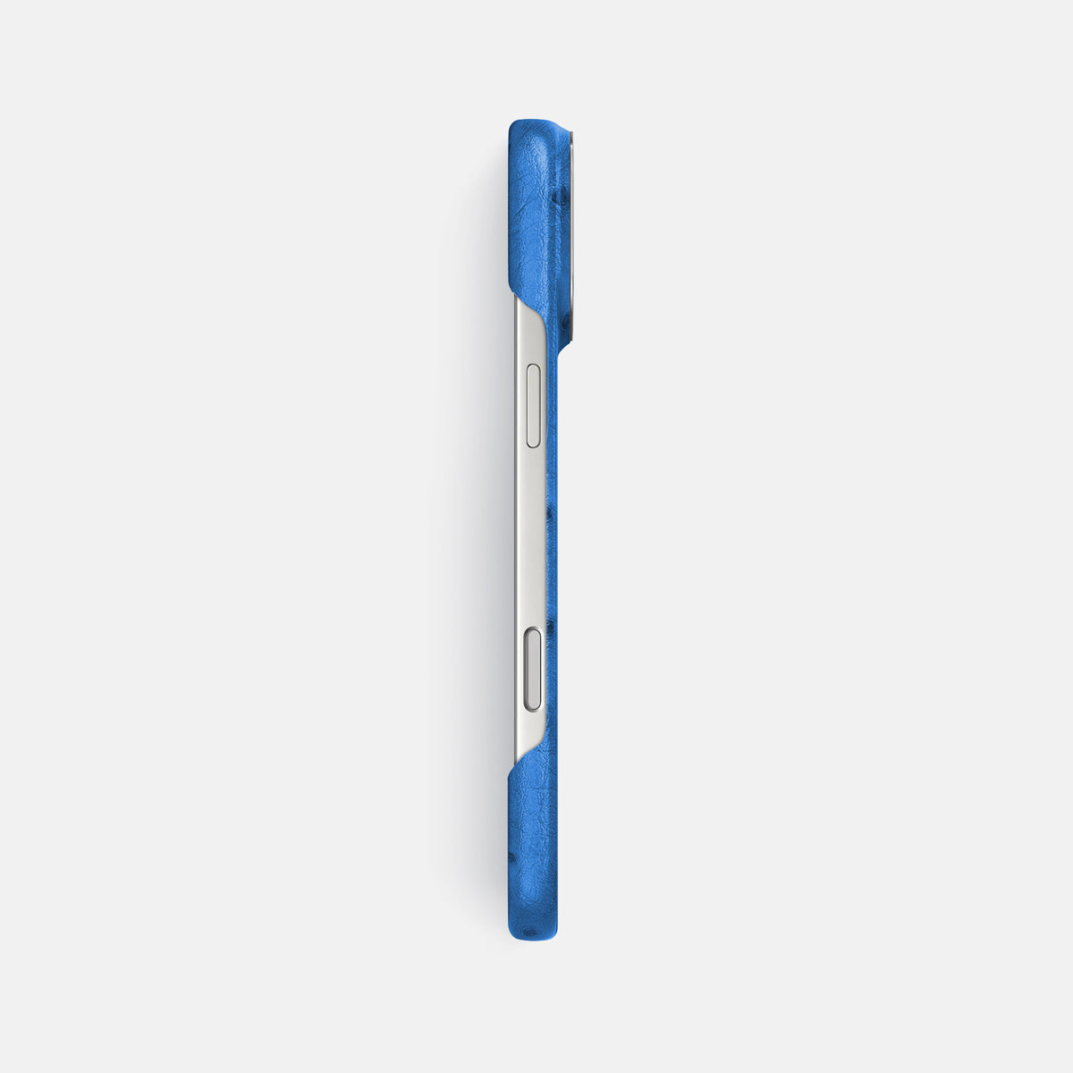 Classic Case For iPhone 17 Pro Max In Ostrich -3 | Royal-Blue-Steel