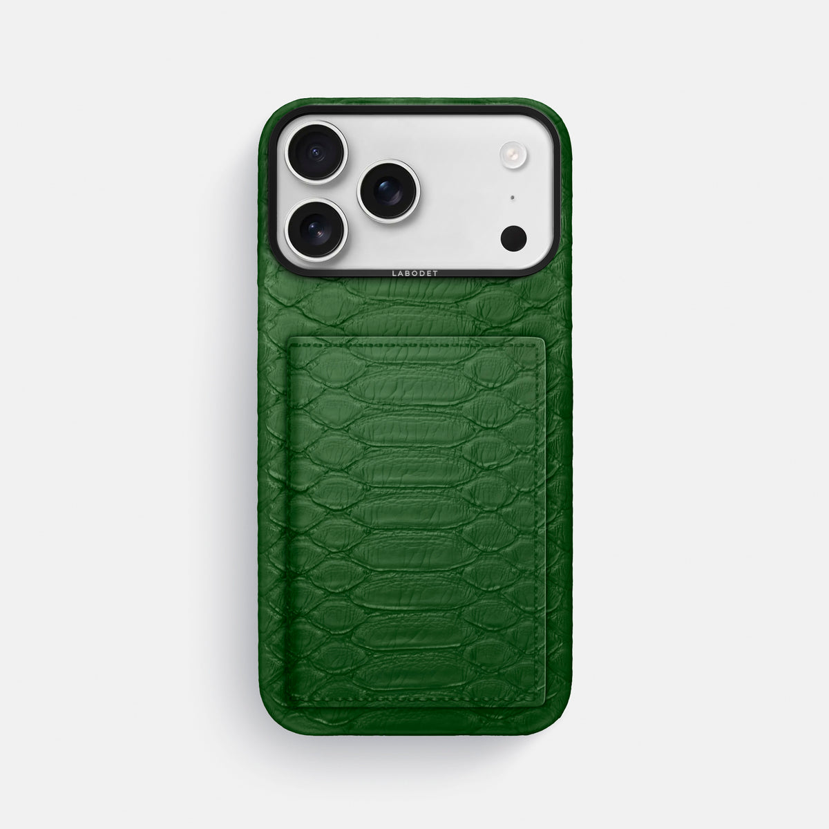 Bi-Fold Case For iPhone 17 Pro Max In Python -1 | Green-Black