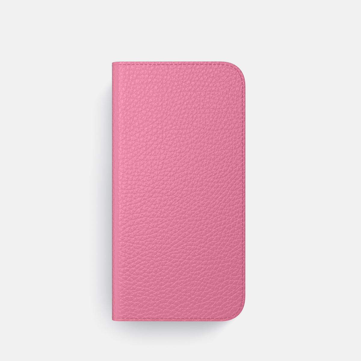 Folio Case For iPhone 17 Pro In Calf -4 | Pink-Steel