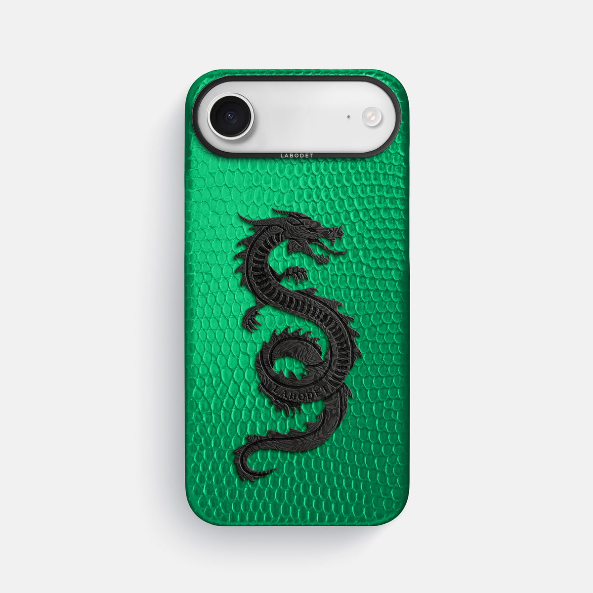 Classic Case With Carbon Dragon For iPhone 17 Air In Lizard -1 | Apple-Green-Black