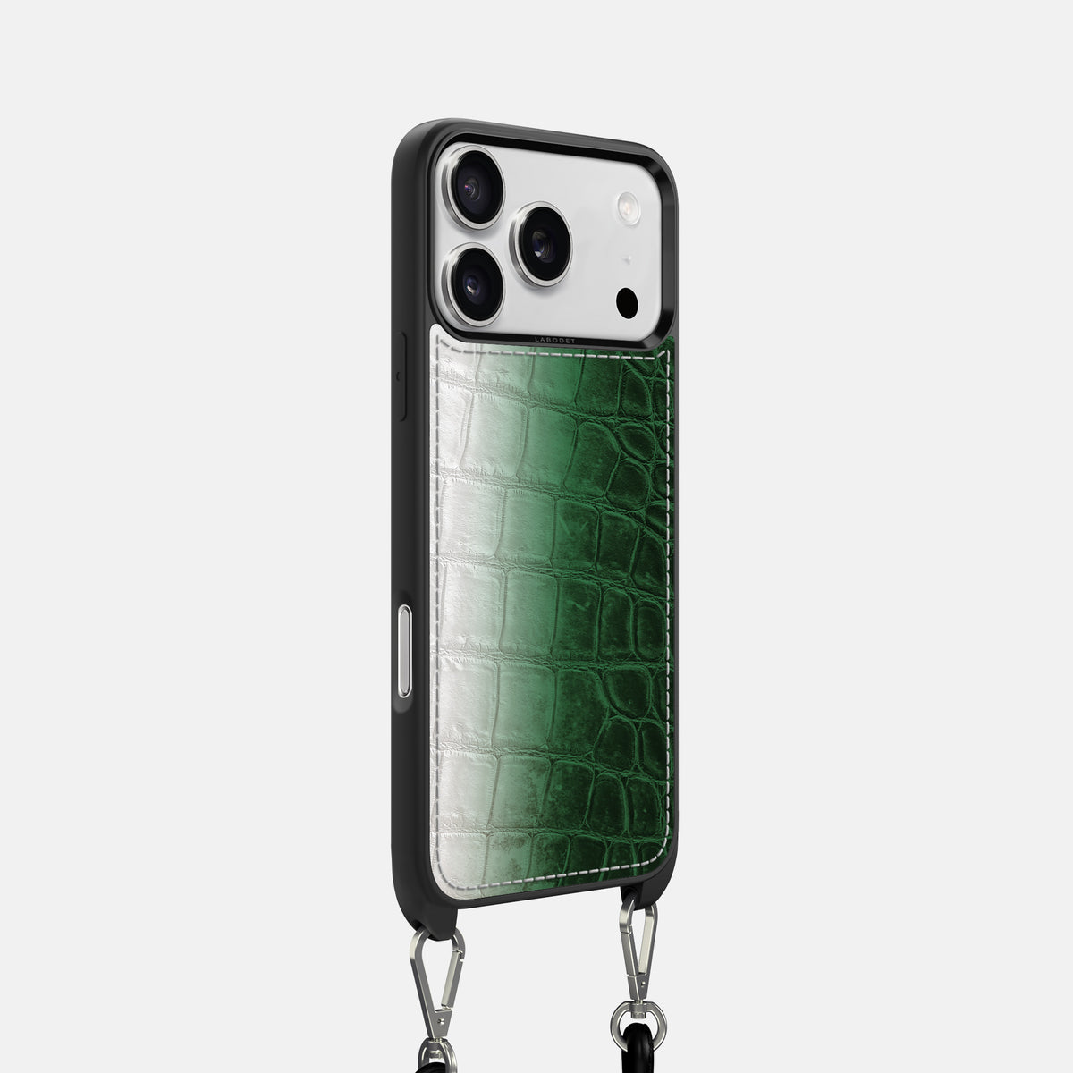 Crossbody Sport Case For iPhone 17 Pro In Himalayan Crocodile -2 | Green