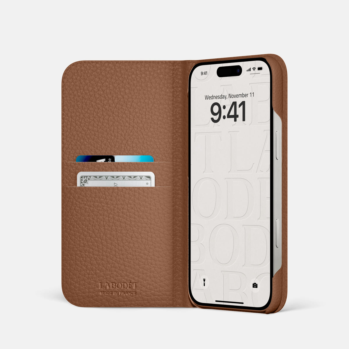 Folio Slim Case For iPhone 17 Pro In Calf -2 | Caramel
