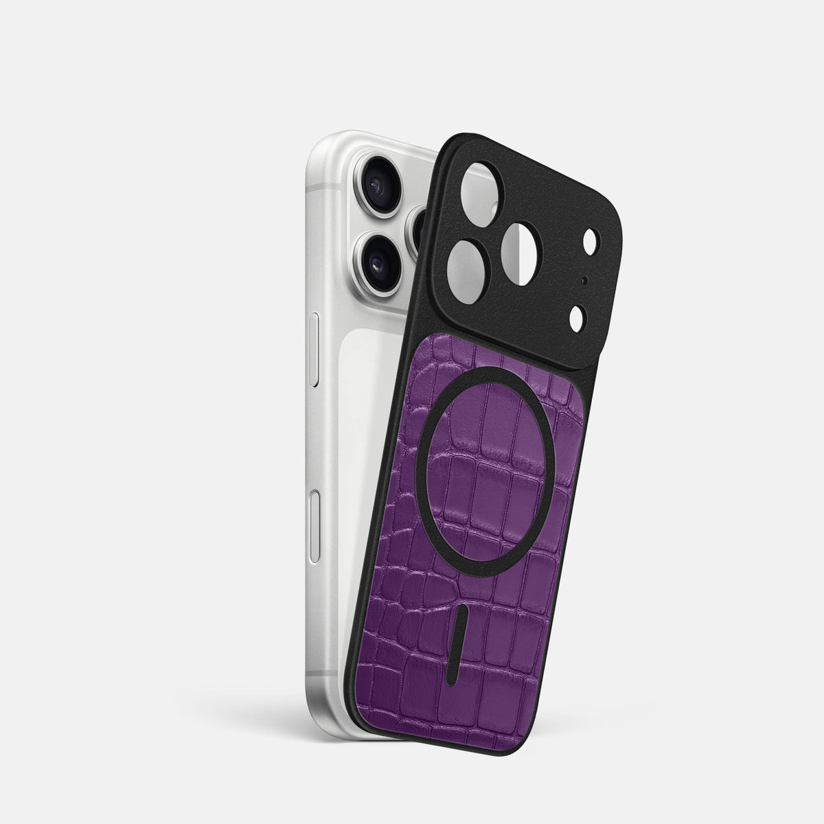 MagSafe Mask For iPhone 18 Pro In Alligator -1 | Purple