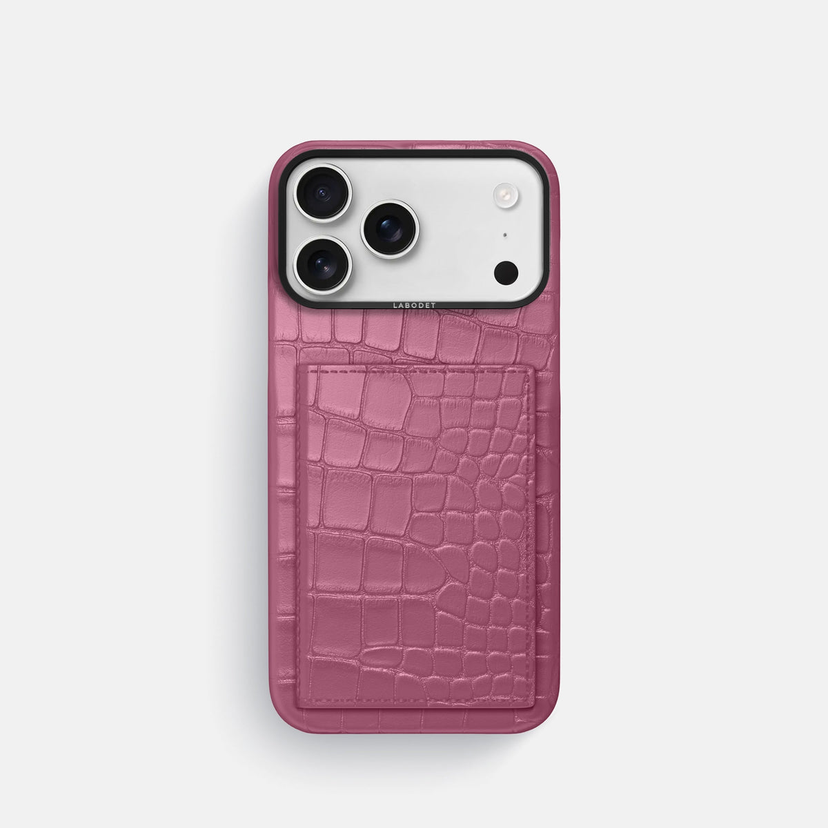 Bi-Fold Case For iPhone 18 Pro In Alligator -1 | Pink-Lagoon-Black
