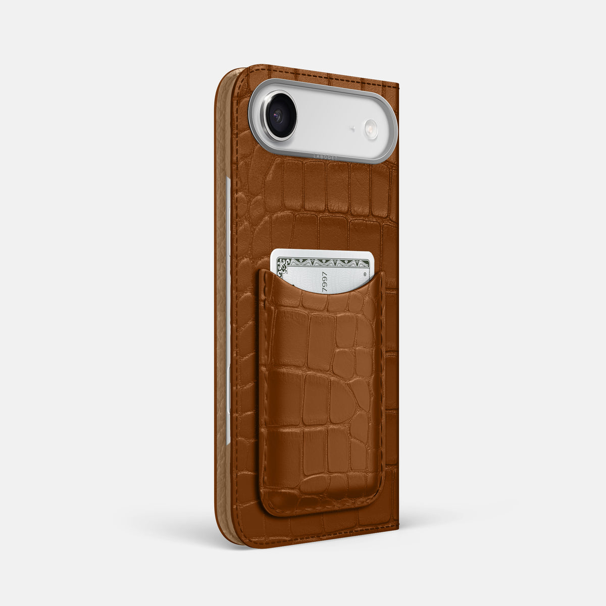 Folio Case with Card For iPhone 17 Air In Alligator -1 | Honey-Steel
