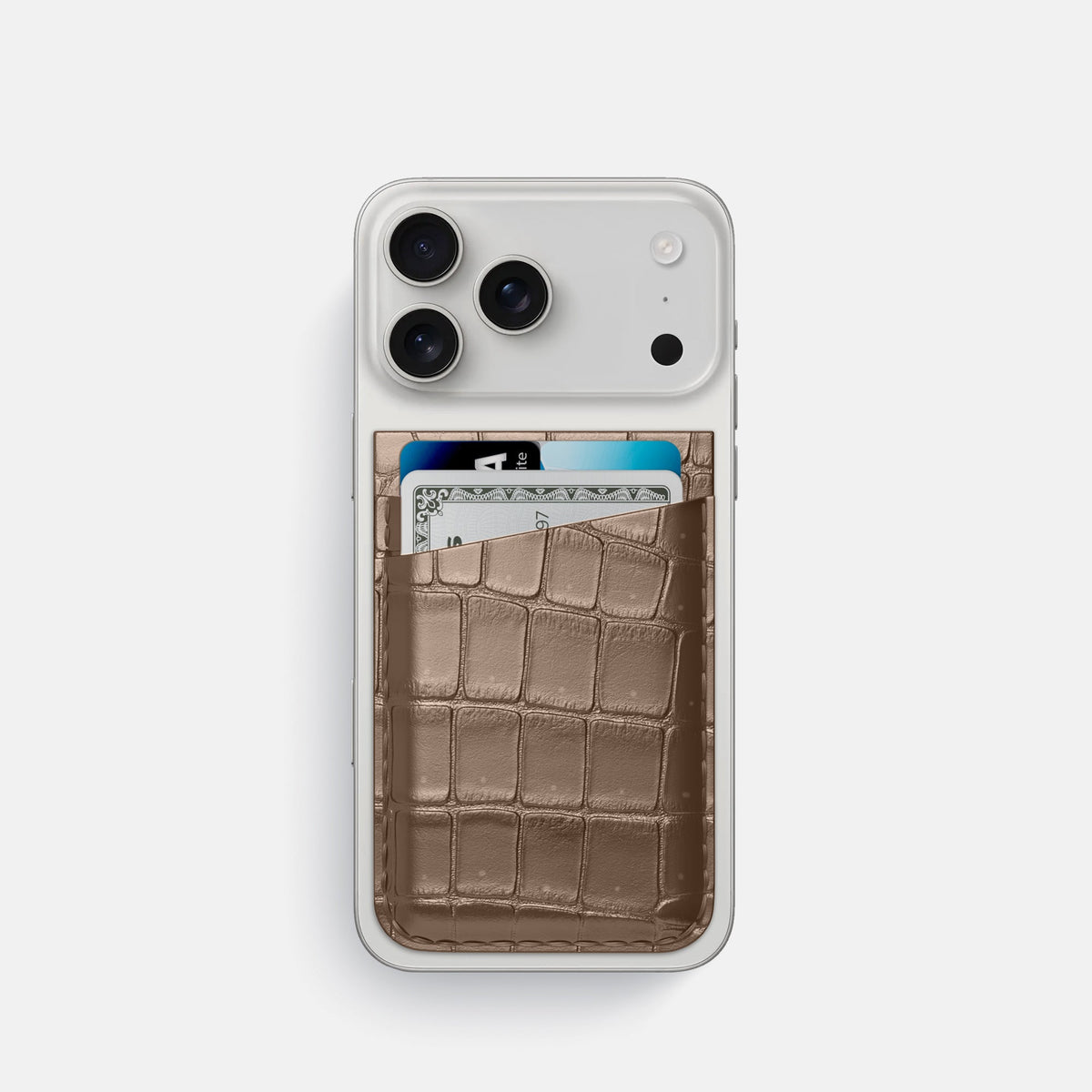 MagSafe Wallet For iPhone 17 Pro In Porosus Crocodile