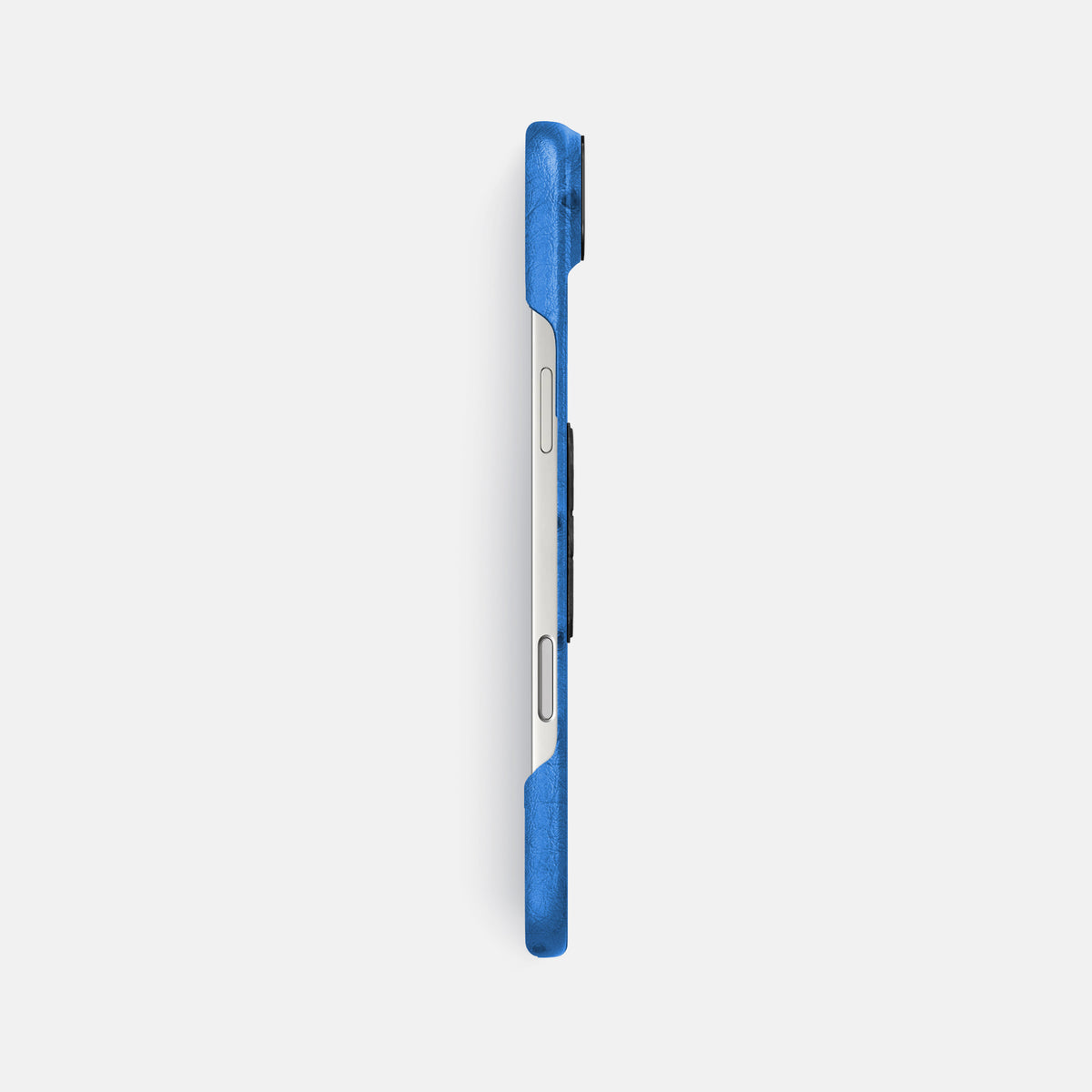 Classic Case With Carbon Skull For iPhone 17 Air In Ostrich -3 | Royal-Blue-Black