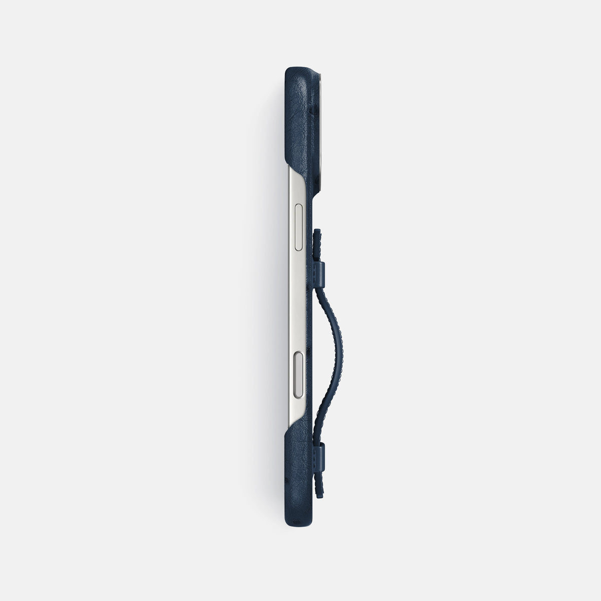 Handle Case For iPhone 17 Pro Max In Ostrich -3 | Navy-Blue-Steel