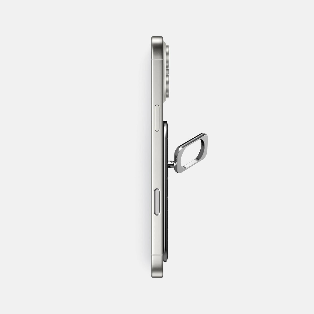 MagSafe Ring For iPhone 18 Pro Max In Shiny Alligator -3 | Black-Steel