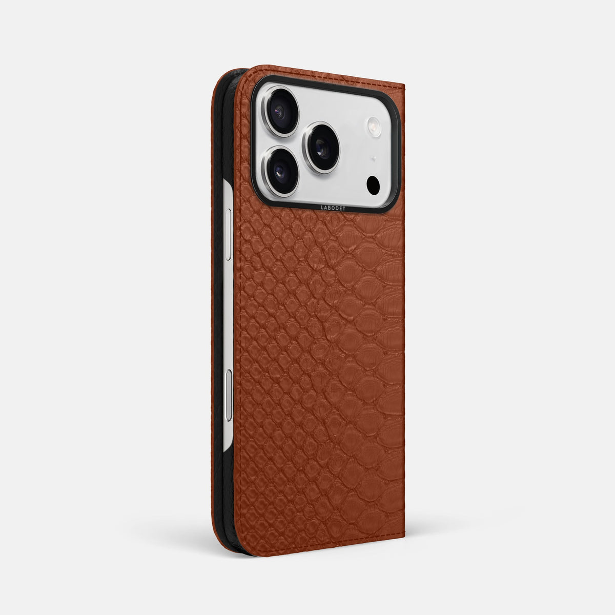 Folio Case For iPhone 18 Pro Max In Python -1 | Medium-Brown-Black