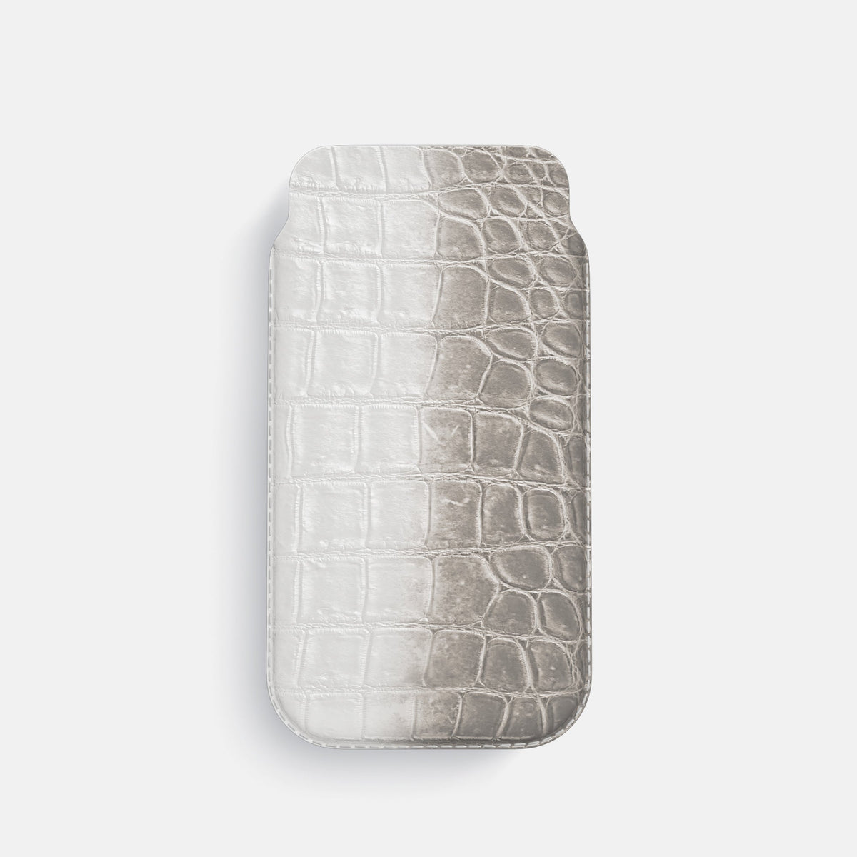 Pouch Case For iPhone 17 Pro In Himalayan Crocodile