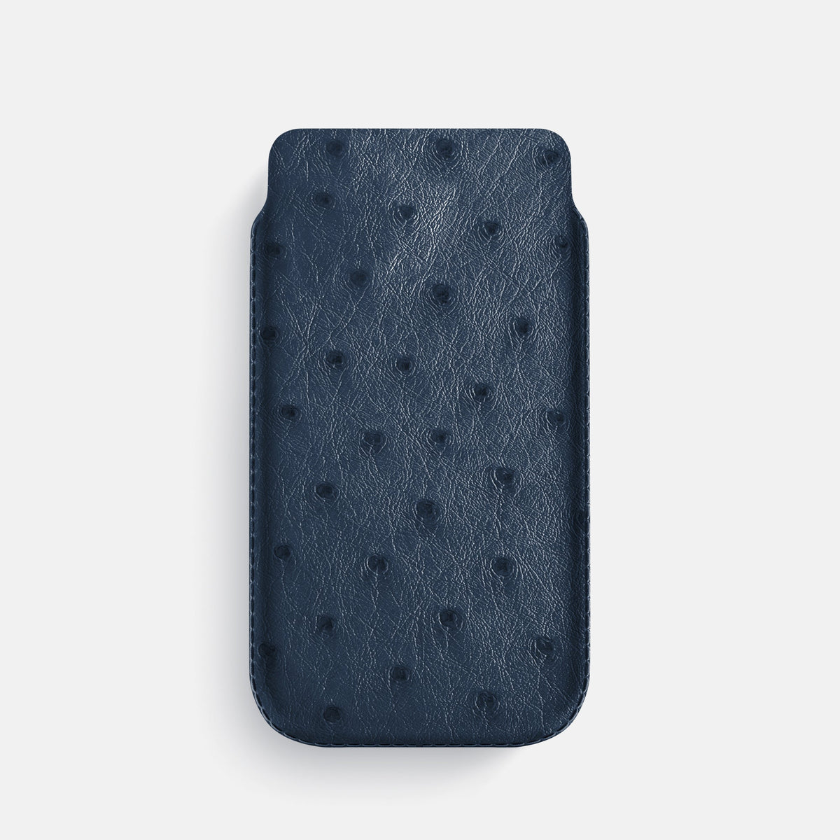 Pouch Case For iPhone 18 Pro In Ostrich -1 | Navy-Blue