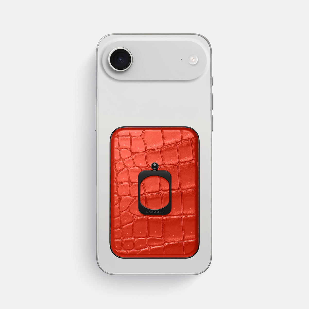 MagSafe Ring For iPhone 17 Air In Porosus Crocodile -2 | Rust-Black