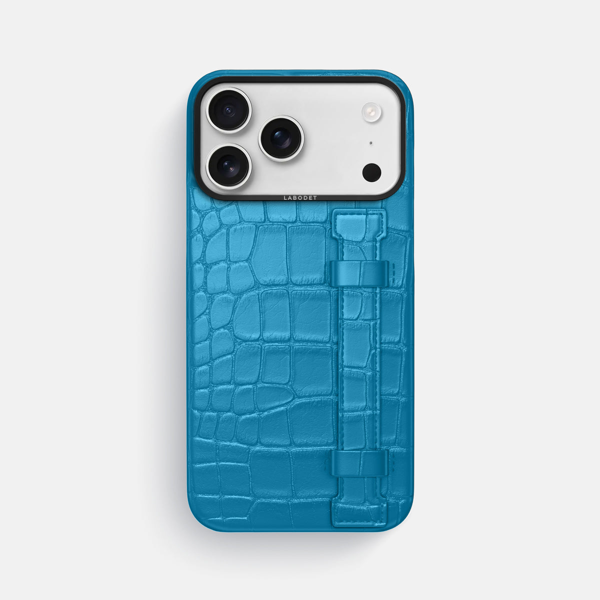 Handle Case For iPhone 17 Pro Max In Alligator -1 | Curaçao-Blue-Black