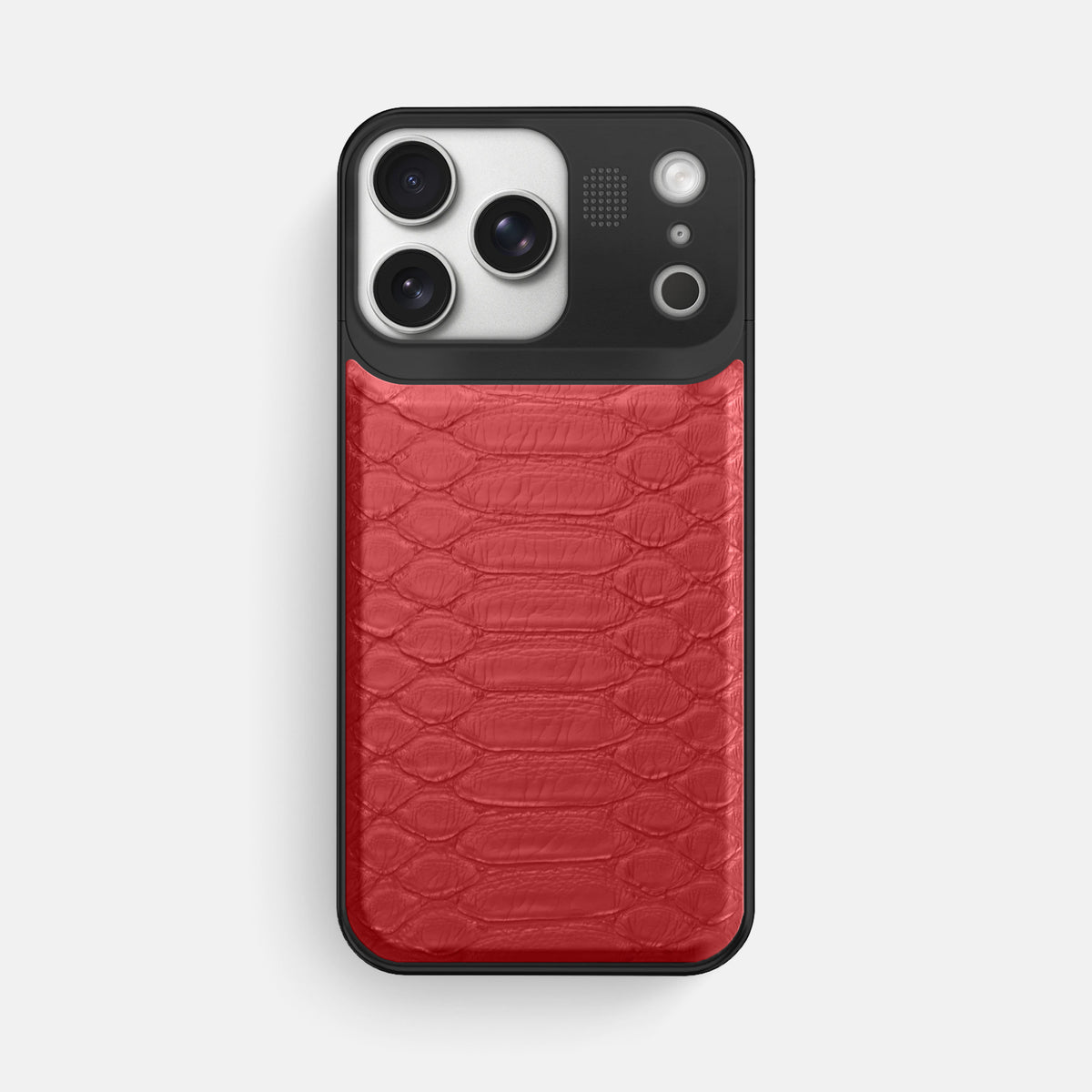 Metal Case For iPhone 17 Pro Max In Python -1 | Red-Black