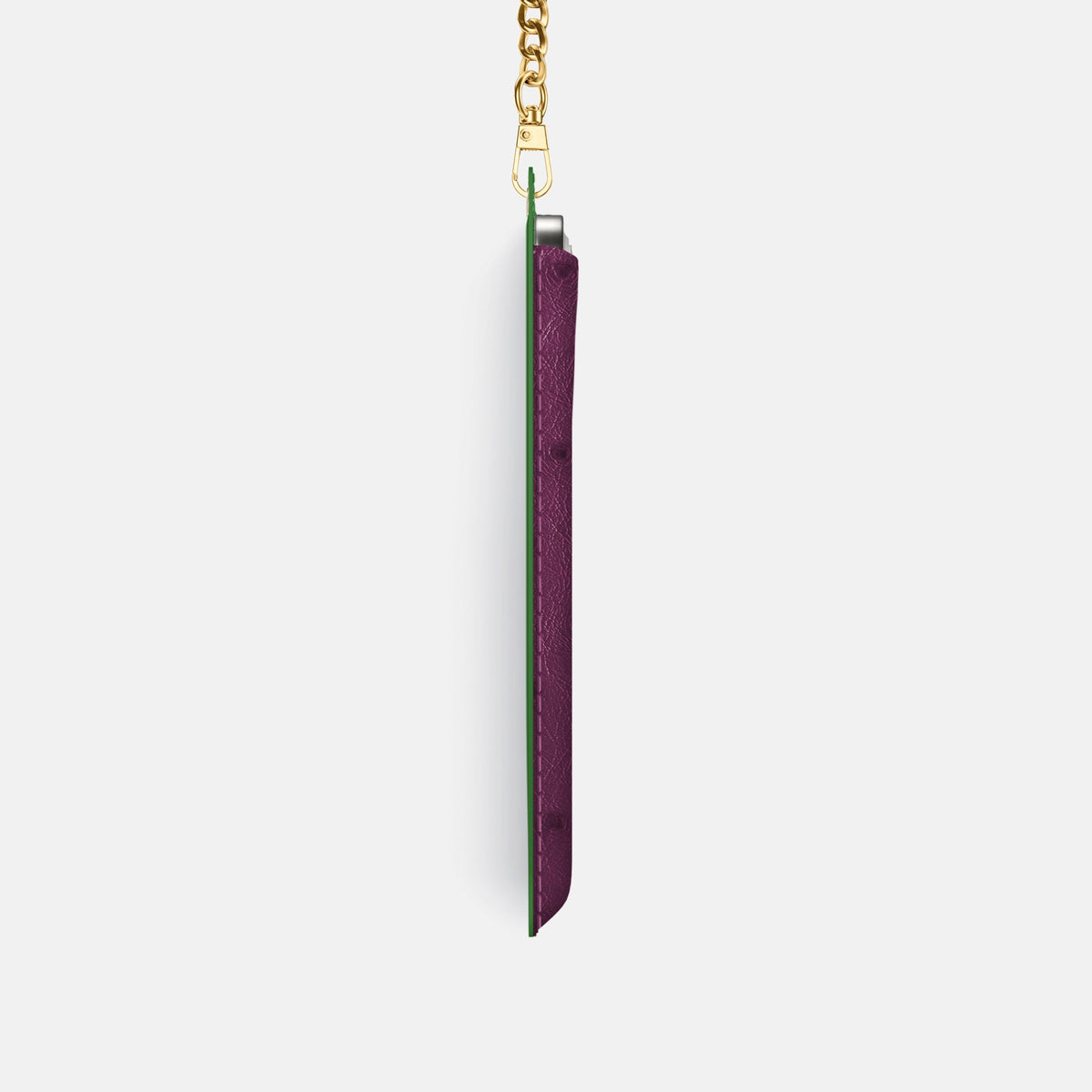 Crossbody Bag For iPhone 18 Pro In Ostrich -4 | Purple-Gold