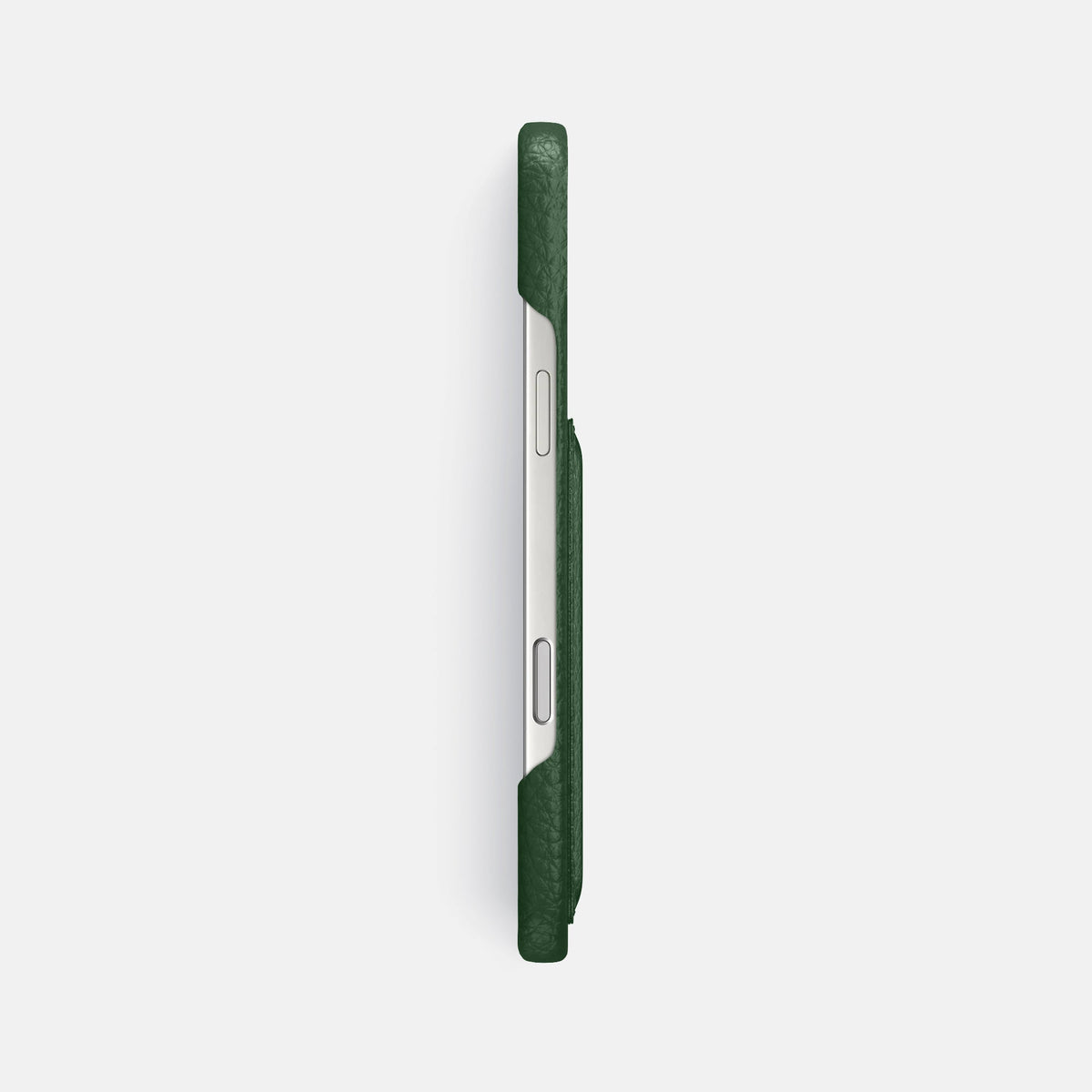 Slim Card Case For iPhone 18 Pro Max In Calf -3 | Dark-Green