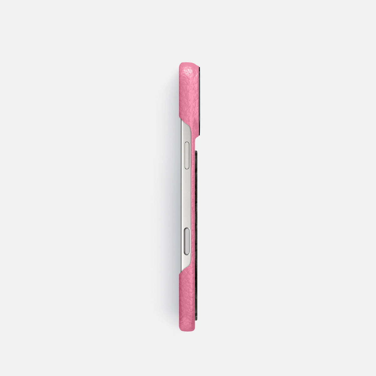 Classic Case With Carbon Dragon For iPhone 18 Pro In Calf -3 | Pink-Black