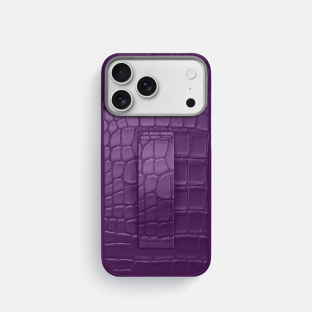 Finger Case For iPhone 17 Pro In Alligator -1 | Purple-Steel