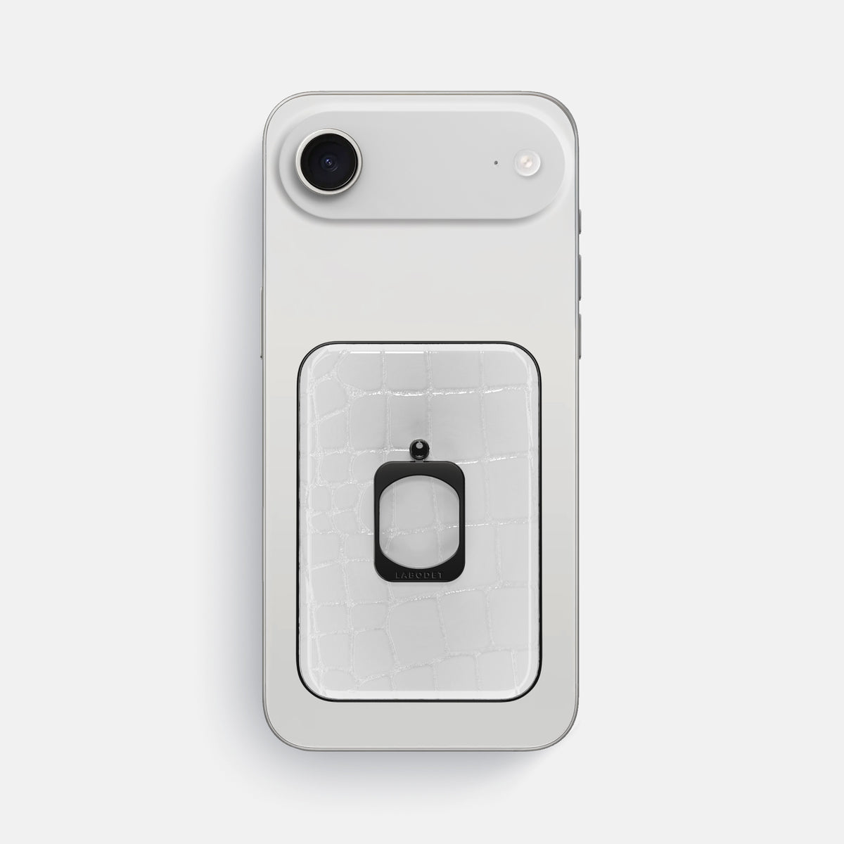 MagSafe Ring For iPhone 17 Air In Shiny Alligator -2 | White-Black