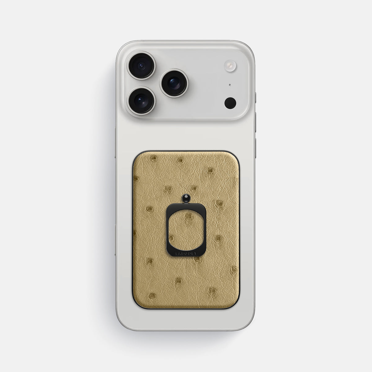 MagSafe Ring For iPhone 17 Pro Max In Ostrich -2 | Desert-Sand-Black