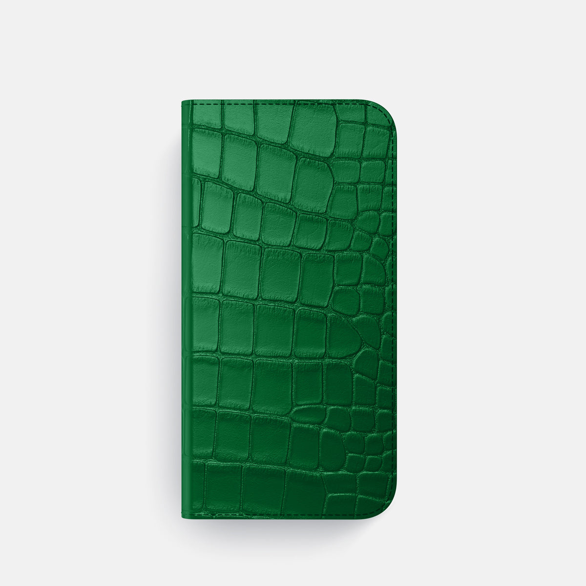 Folio Case with Card For iPhone 17 Pro In Alligator -4 | Forest-Green-Steel