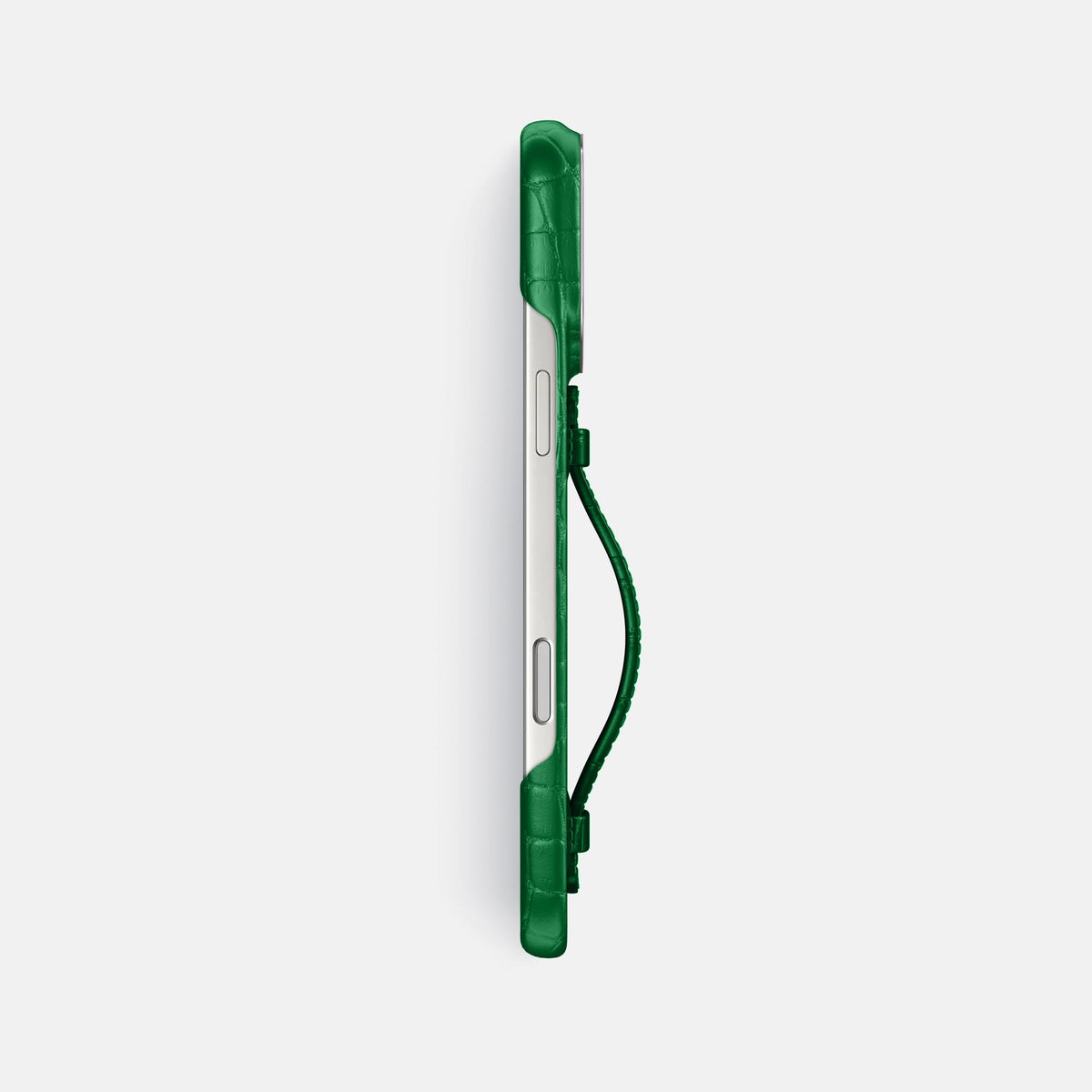 Center Handle For iPhone 18 Pro Max In Alligator -3 | Forest-Green-Steel
