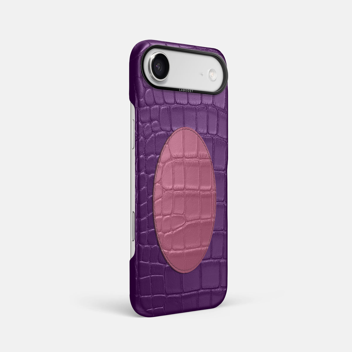 Classic Case With Oval For iPhone 17 Air In Alligator -2 | Purple-Black