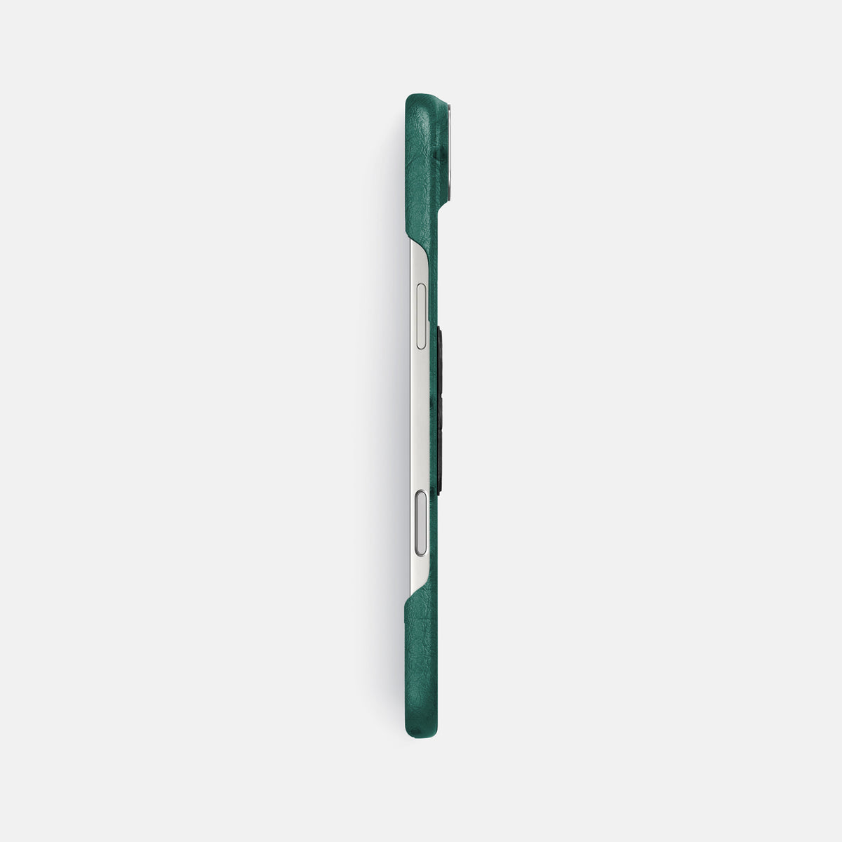 Classic Case With Carbon Skull For iPhone 17 Air In Ostrich -3 | Forest-Green-Steel