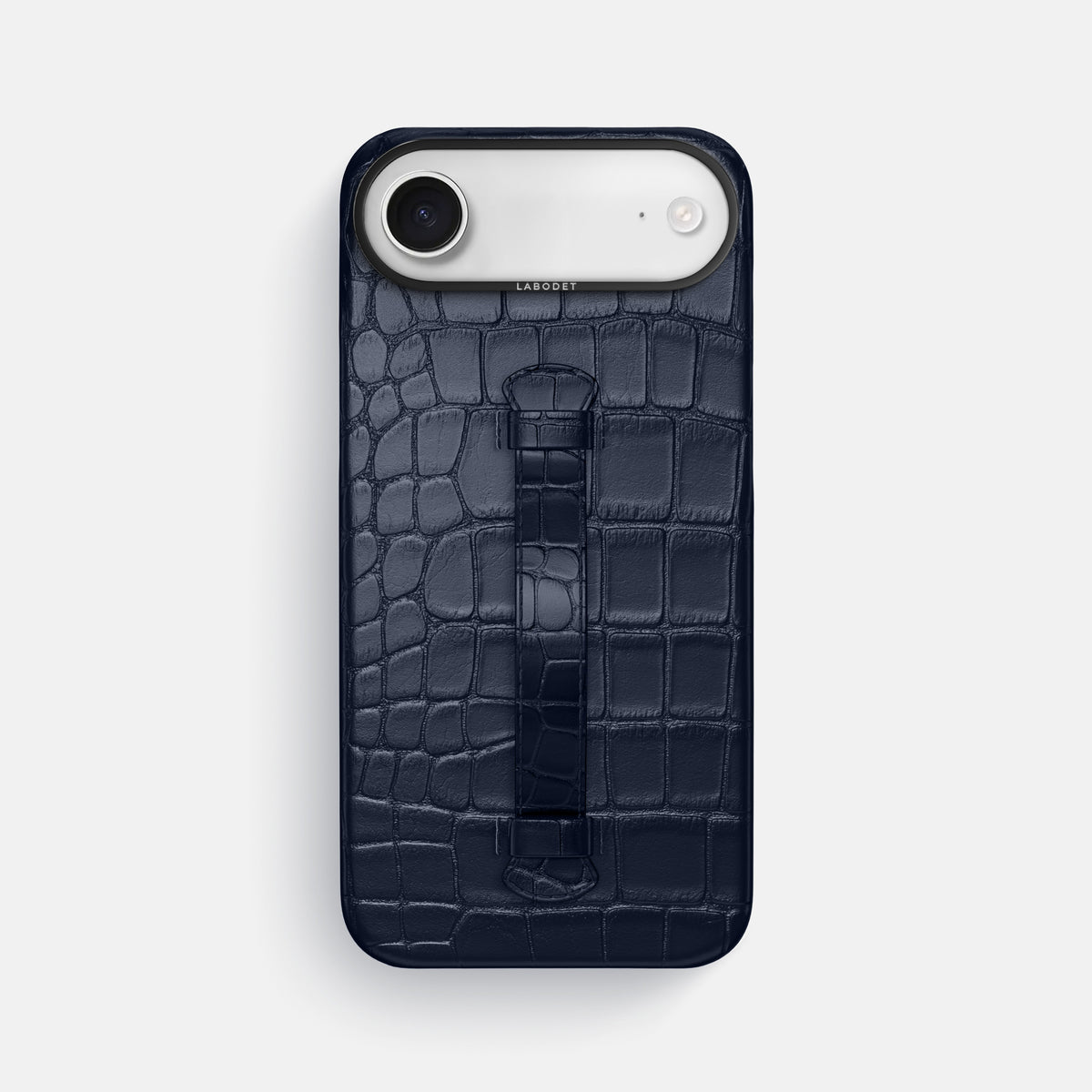 Center Handle For iPhone 17 Air In Alligator -2 | Navy-Blue-Black