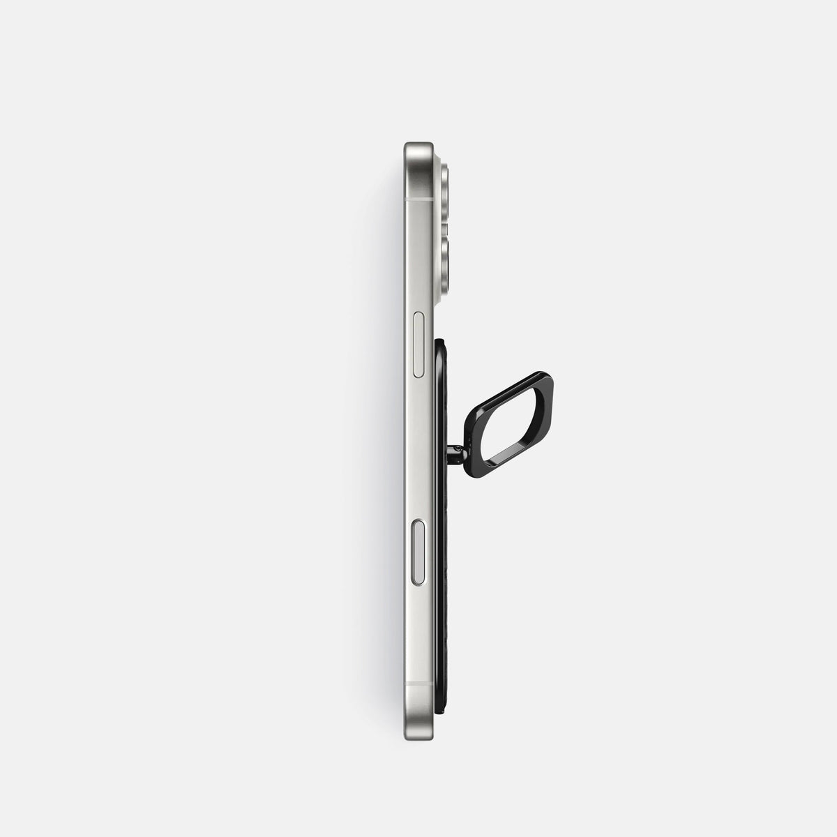 MagSafe Ring For iPhone 18 Pro In Porosus Crocodile -3 | Black-Black
