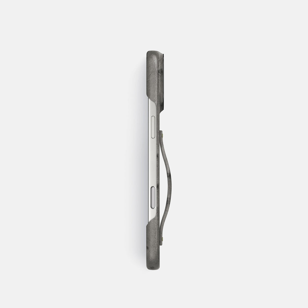 Finger Case For iPhone 18 Pro In Ostrich -3 | Grey-Black