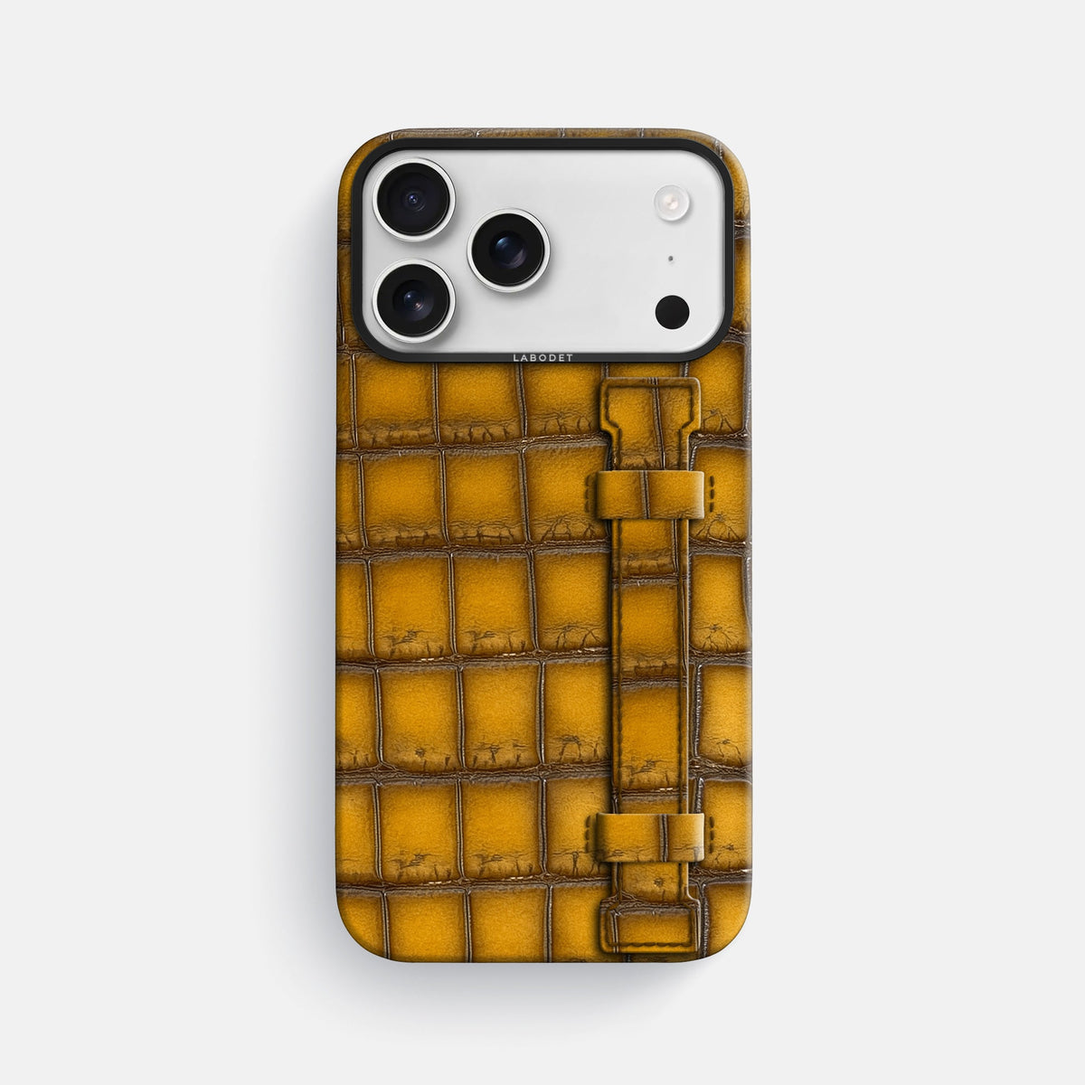 Handle Case For iPhone 18 Pro Max In Patina Alligator -1 | Sydney-Black