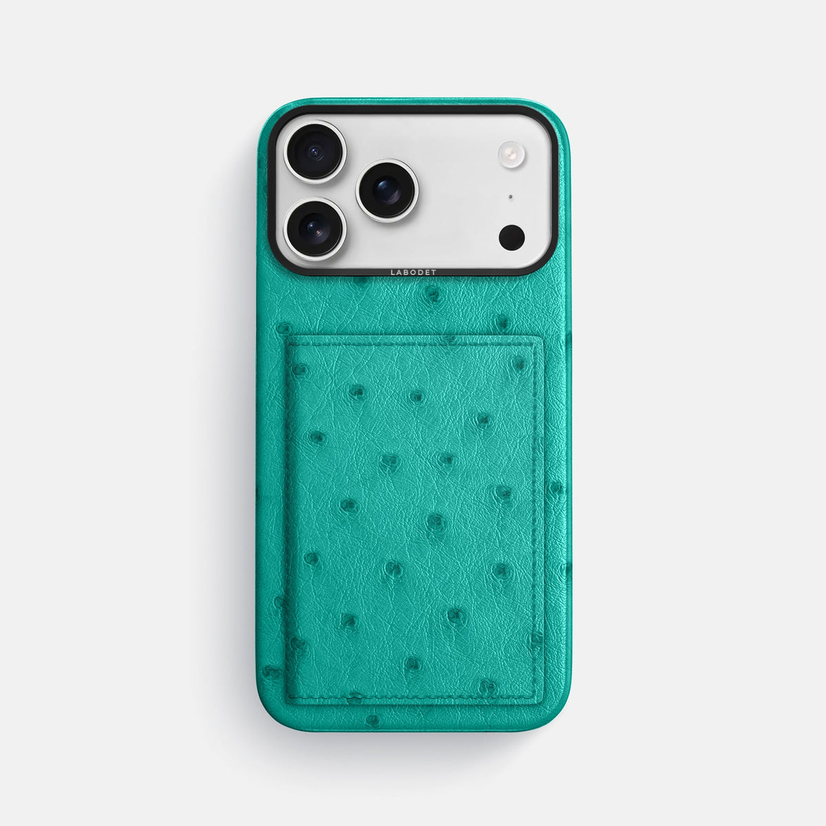 Bi-Fold Case For iPhone 18 Pro Max In Ostrich -1 | Turquoise-Black