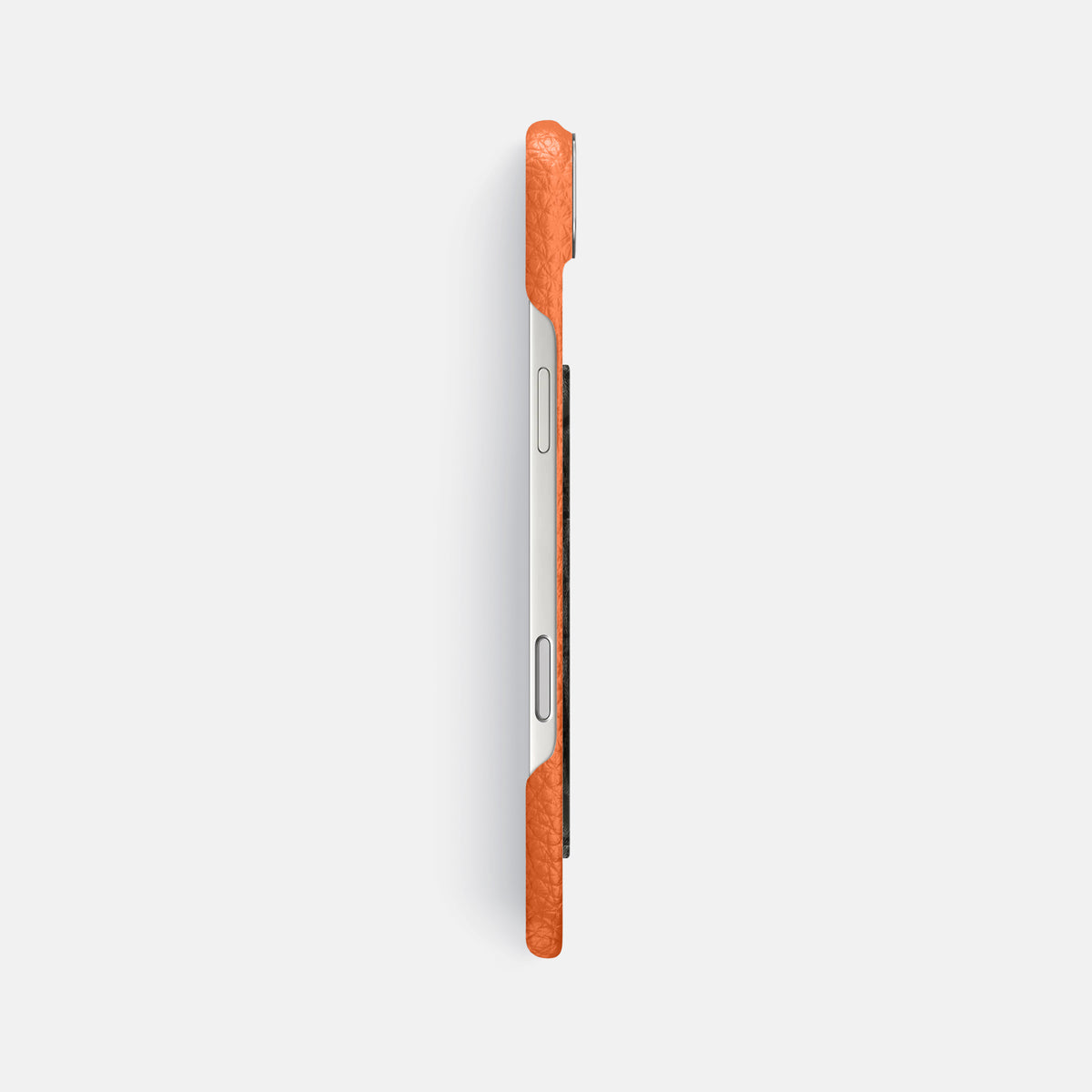 Classic Case With Carbon Dragon For iPhone 17 Air In Calf -3 | Orange-Steel