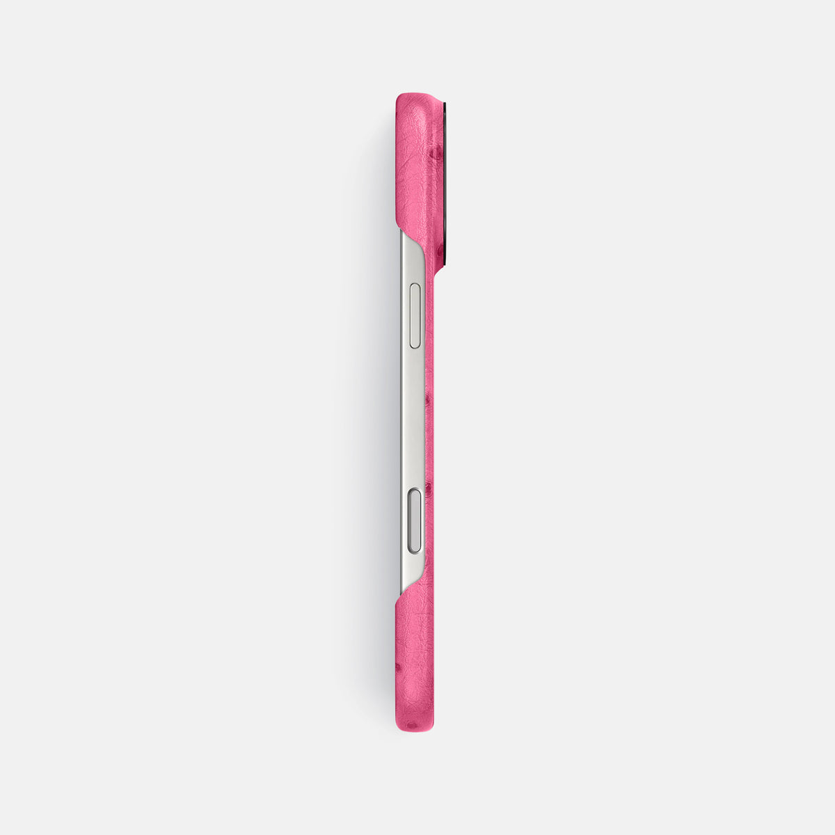 Classic Case For iPhone 17 Pro Max In Ostrich -3 | Pink-Black