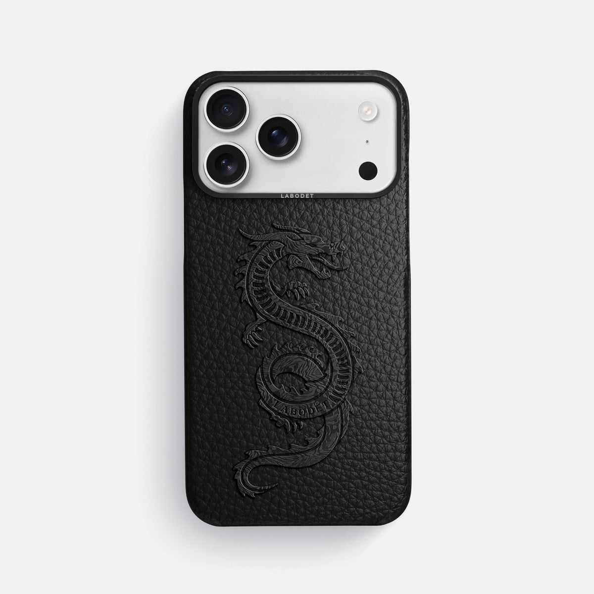 Classic Case With Carbon Dragon For iPhone 18 Pro Max In Calf -1 | Black-Black