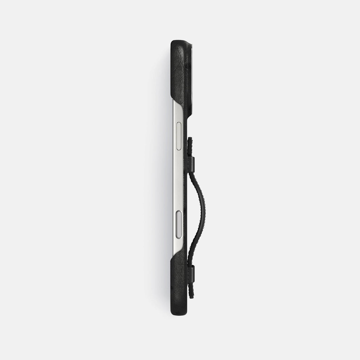 Handle Case For iPhone 18 Pro Max In Ostrich -3 | Black-Steel
