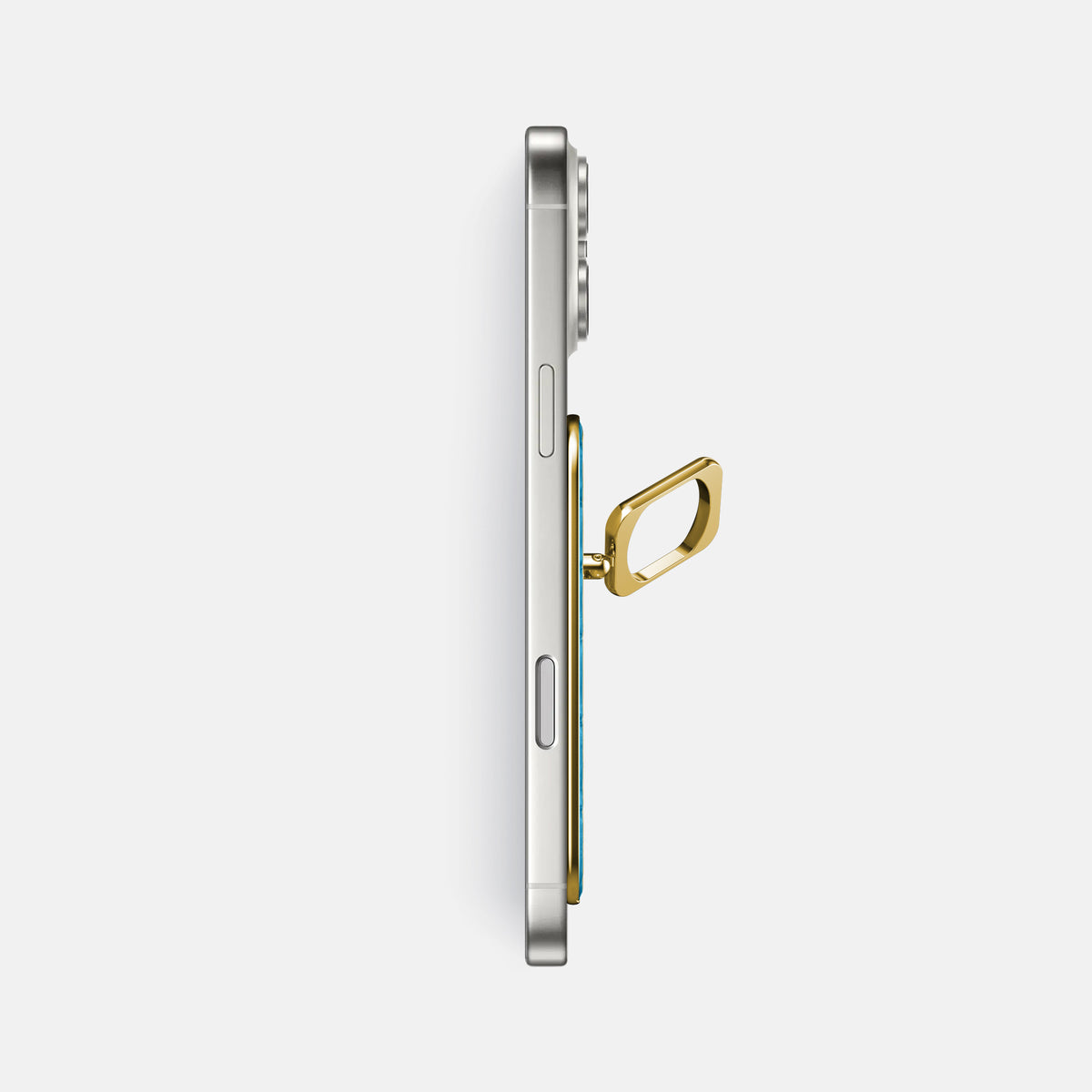 MagSafe Ring For iPhone 17 Pro Max In Alligator -3 | Curaçao-Blue-Gold