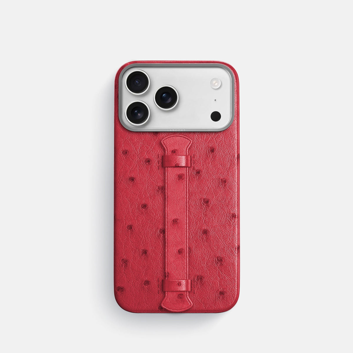 Center Handle For iPhone 18 Pro In Ostrich -1 | Red-Steel