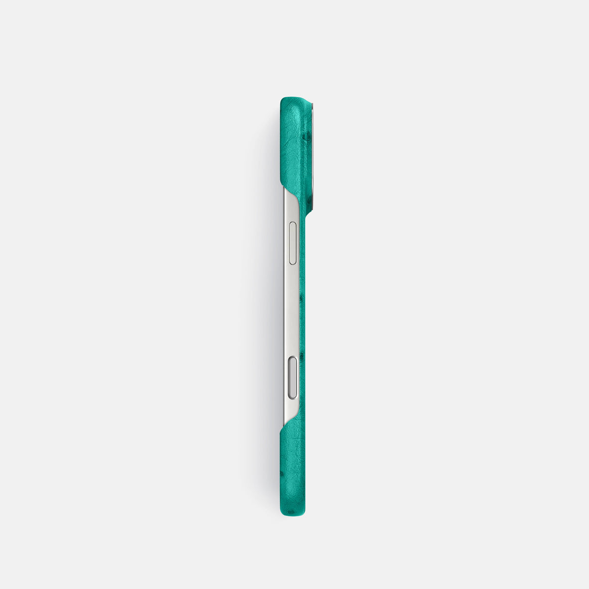 Classic Case For iPhone 17 Pro In Ostrich -3 | Turquoise-Steel