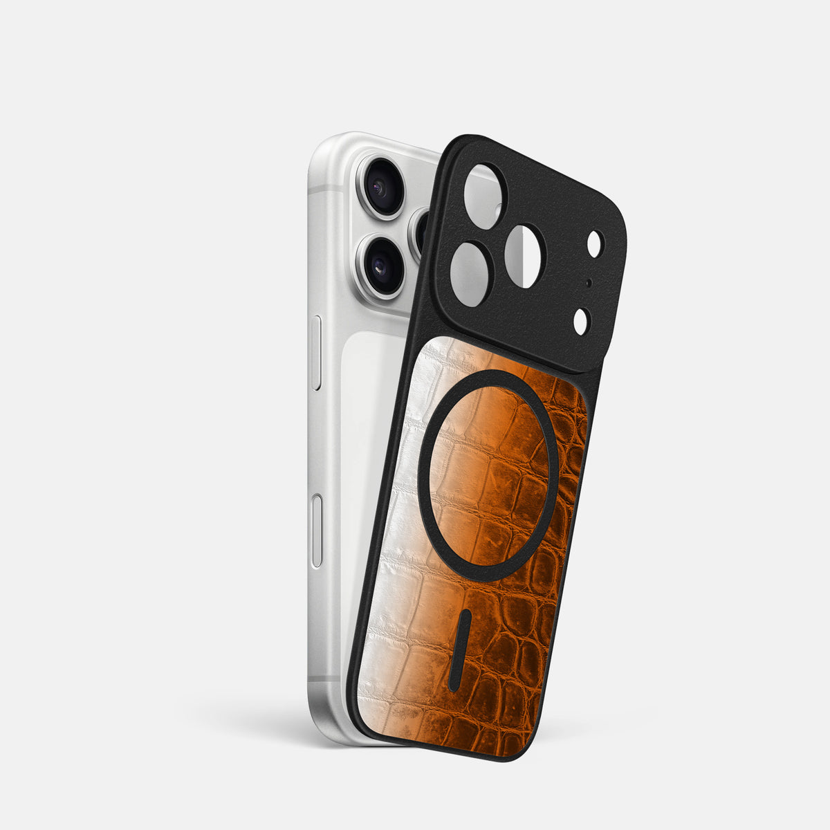 MagSafe Mask For iPhone 17 Pro In Himalayan Crocodile -1 | Orange