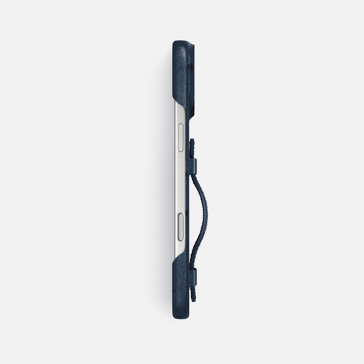 Handle Case For iPhone 17 Pro Max In Ostrich -3 | Navy-Blue-Black