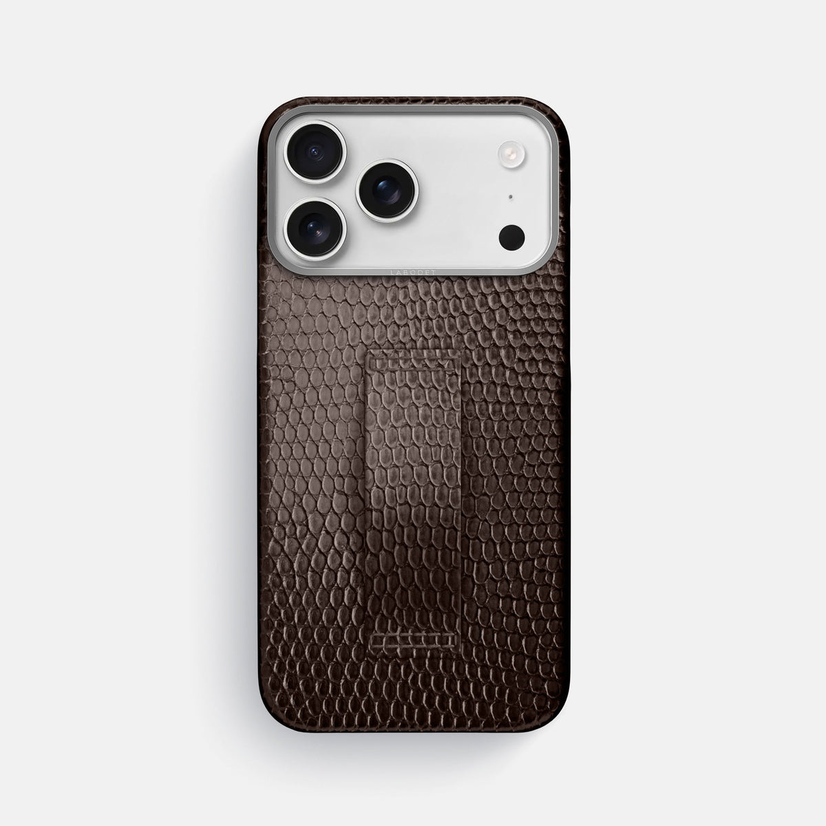 Finger Case For iPhone 18 Pro Max In Lizard -1 | Brown-Steel