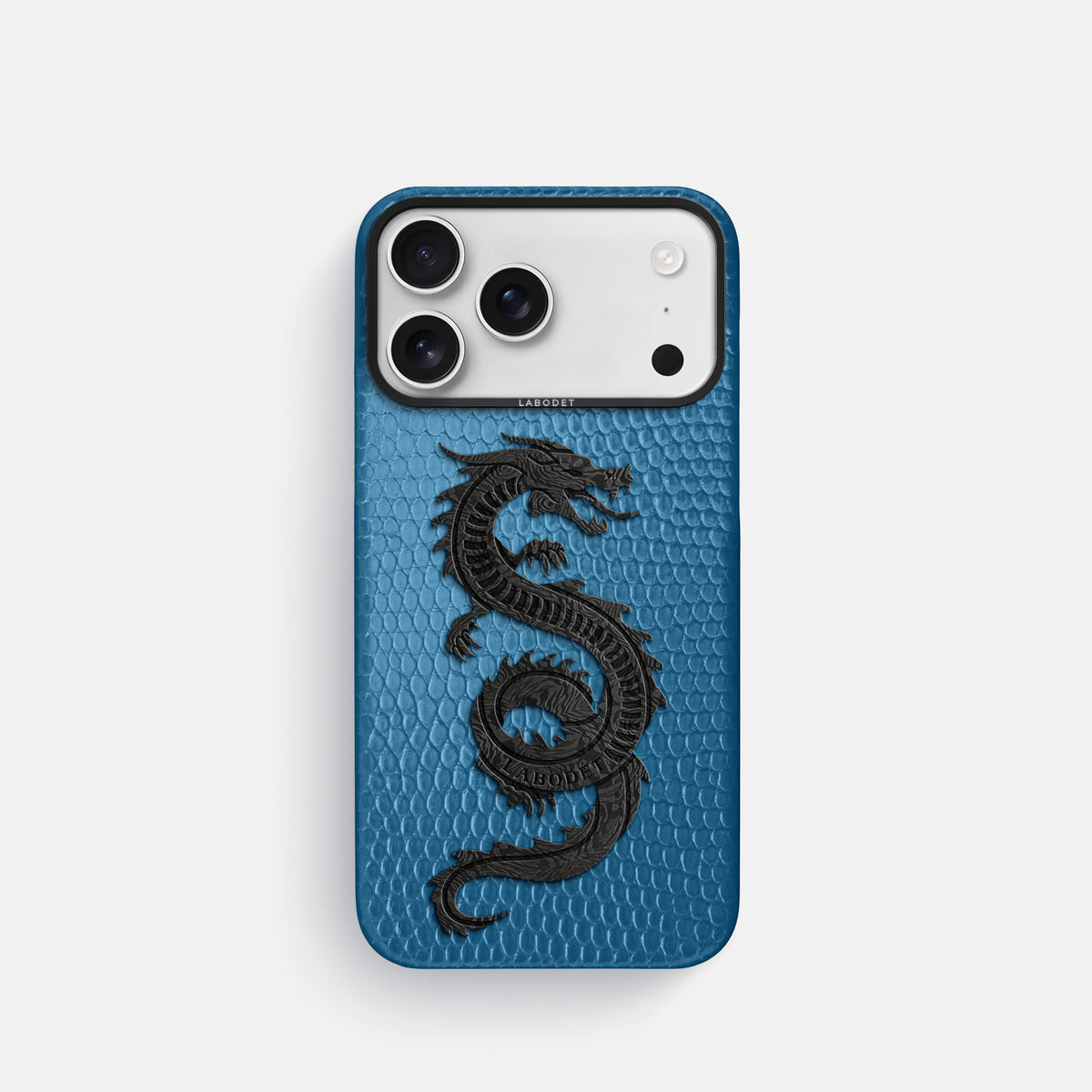 Classic Case With Carbon Dragon For iPhone 17 Pro In Lizard -1 | Blue-Black