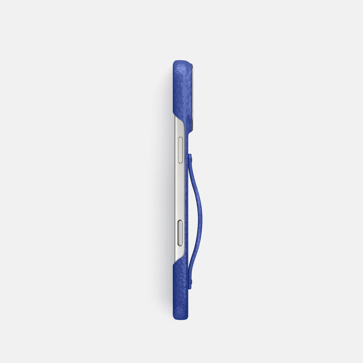 Finger Case For iPhone 17 Pro In Calf -3 | Royal-Blue-Steel