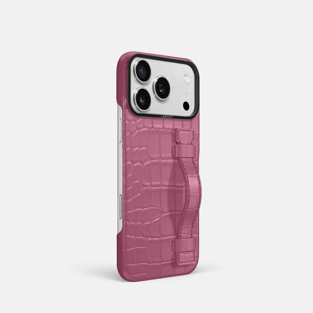 Handle Case For iPhone 17 Pro In Alligator -2 | Pink-Lagoon-Black